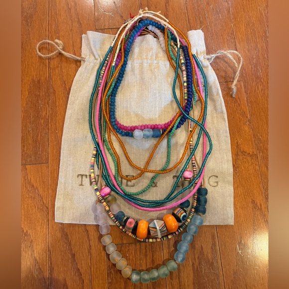 Multicolor Layered Beaded Necklace by Twine & Twig - Picture 2 of 7
